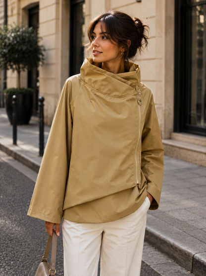 Leichte Damenjacke aus Polyester: Senf / Eine Größe 7158
