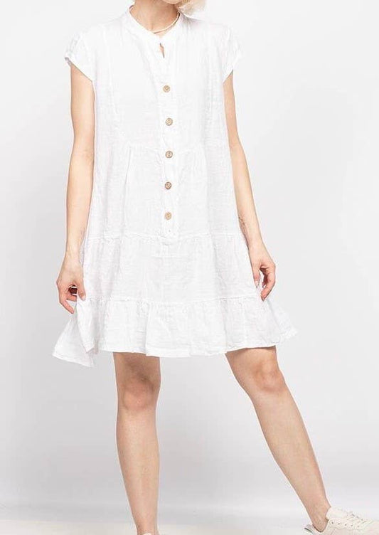 Kleid aus 100 % Premium-Leinen: Jeans