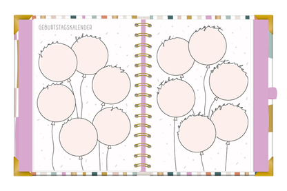 Kalender 2026 Terminplaner A5 Premium Bunt