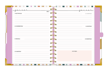 Kalender 2026 Terminplaner A5 Premium Bunt