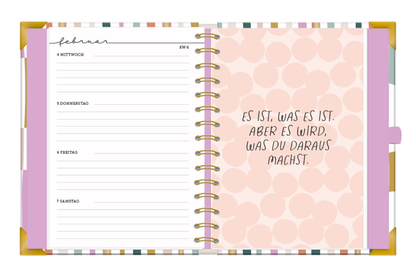 Kalender 2026 Terminplaner A5 Premium Bunt