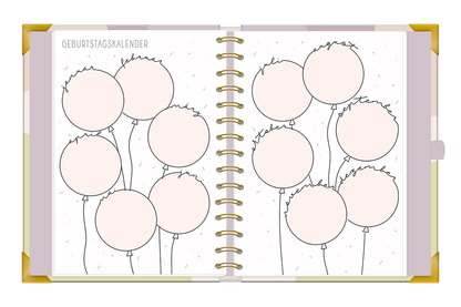Kalender 2026 Terminplaner A5 Premium Kreise