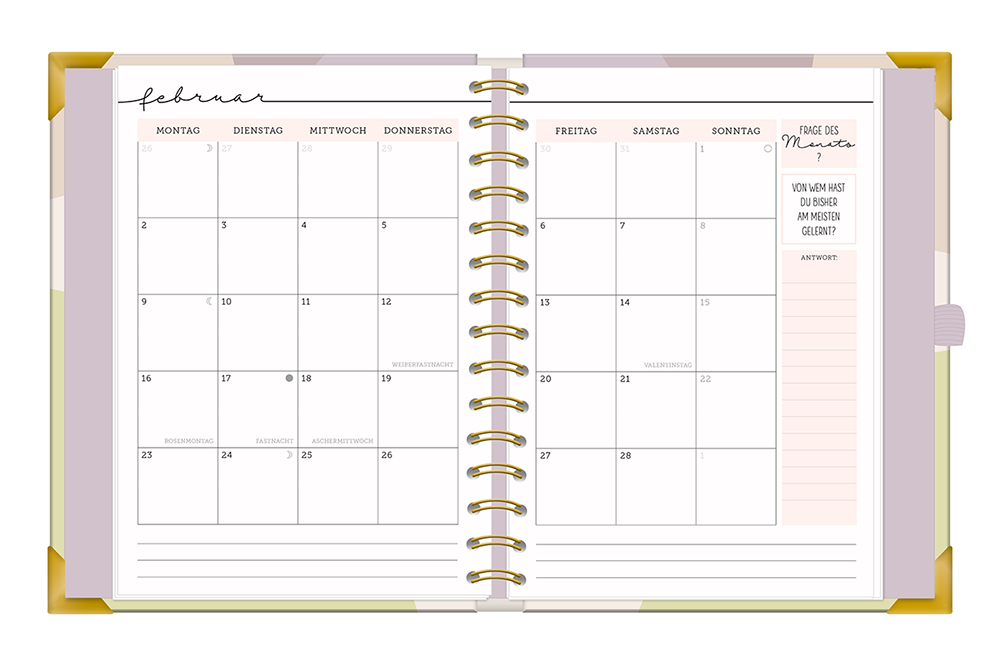 Kalender 2026 Terminplaner A5 Premium Kreise