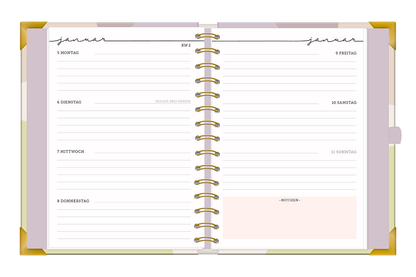 Kalender 2026 Terminplaner A5 Premium Kreise