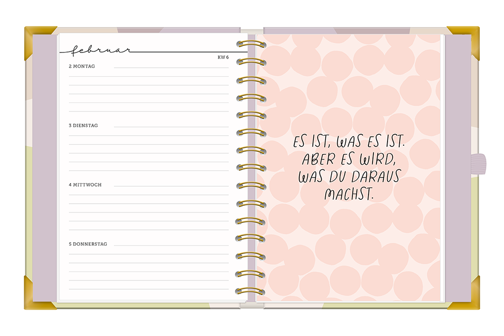 Kalender 2026 Terminplaner A5 Premium Kreise