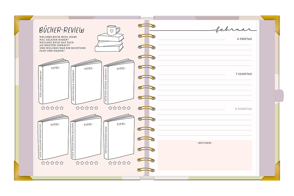 Kalender 2026 Terminplaner A5 Premium Kreise