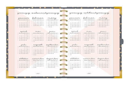 Kalender 2027 Terminplaner A5 Premium Bunt