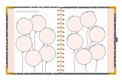 Kalender 2027 Terminplaner A5 Premium Bunt