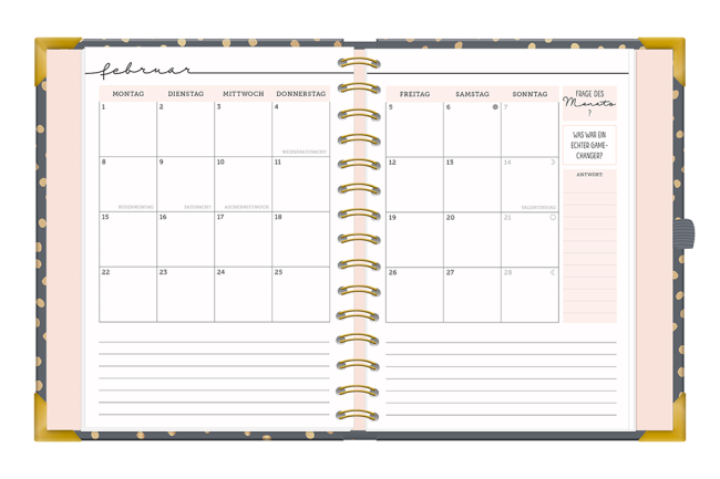 Kalender 2027 Terminplaner A5 Premium Bunt