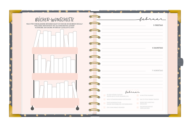 Kalender 2027 Terminplaner A5 Premium Bunt