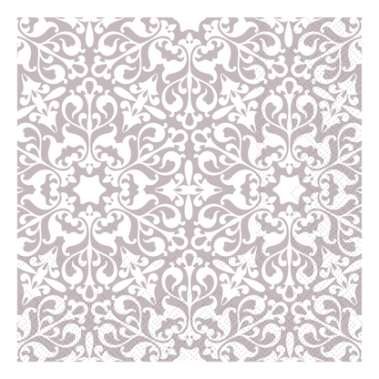 Serviette mit Muster rosa