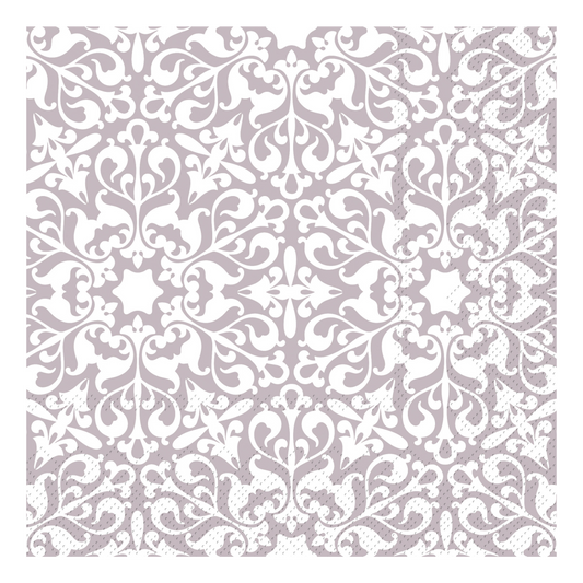 Serviette mit Muster rosa
