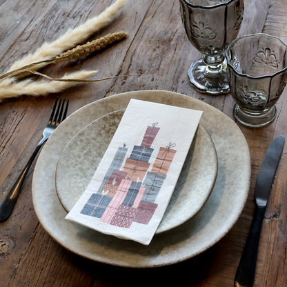 Servietten mit Geschenken