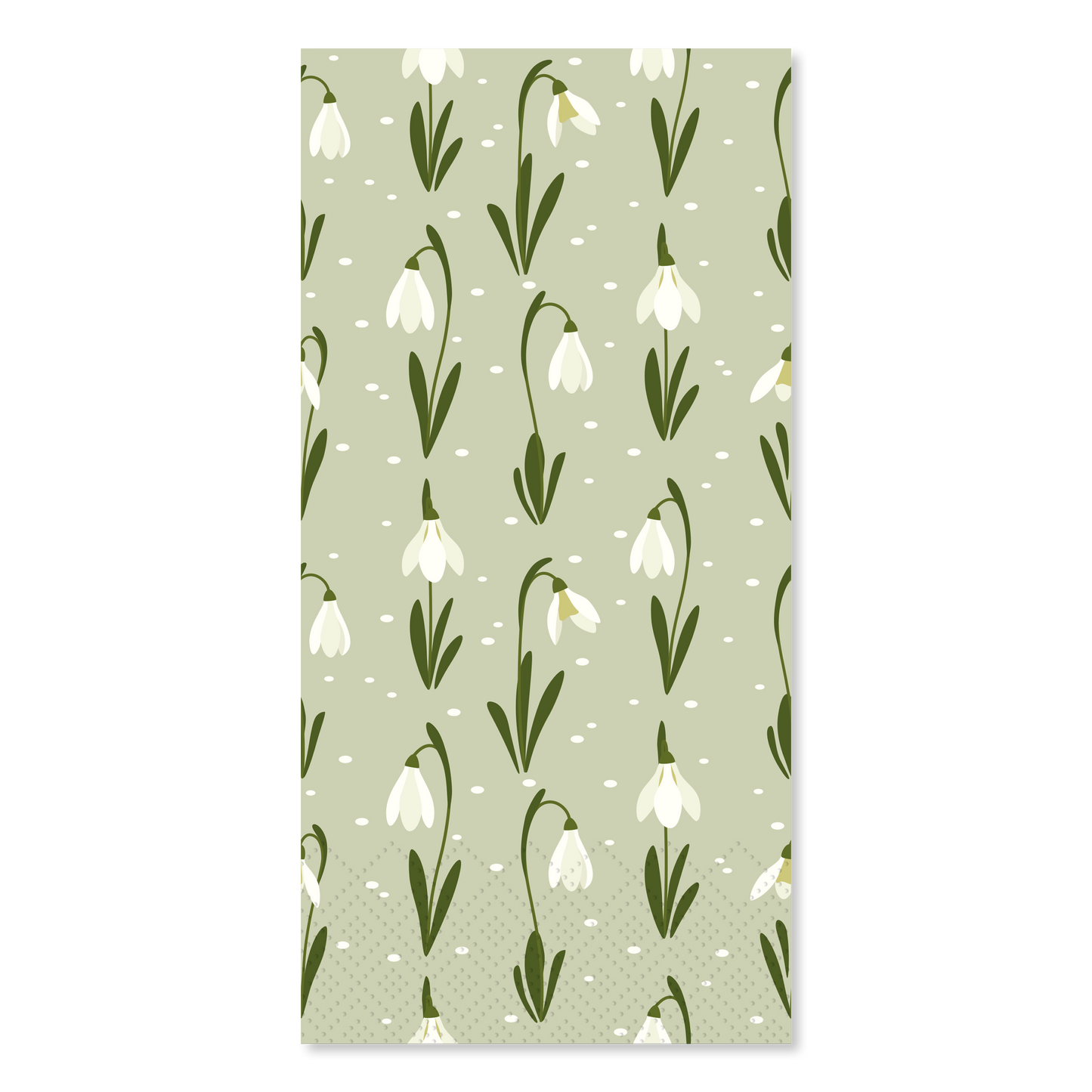 Serviette mit Schneeglöckchen