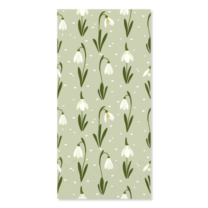 Serviette mit Schneeglöckchen