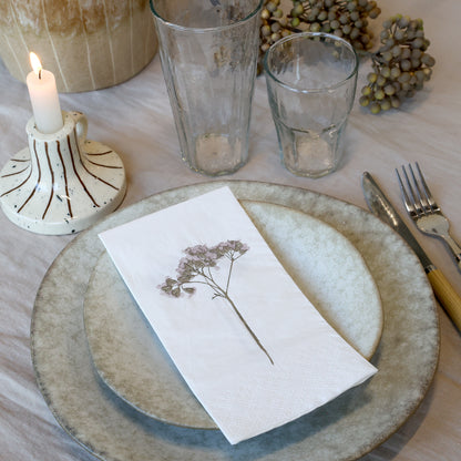 Serviette Blumenstiel