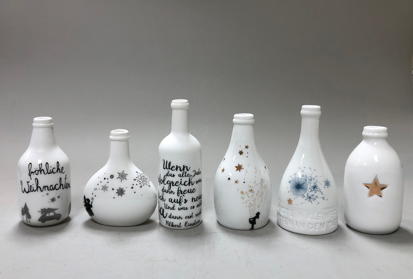 Mini Winter Flaschenvase "Sterntaler"