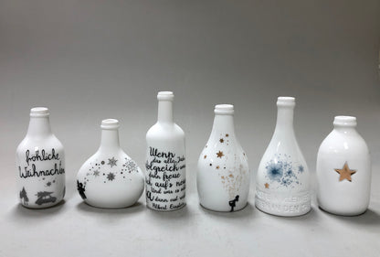 Mini Winter Flaschenvase "Sterntaler"