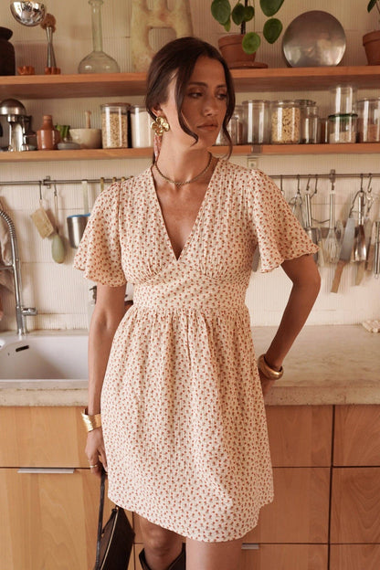 Kenzi-Kleid: Beige / S