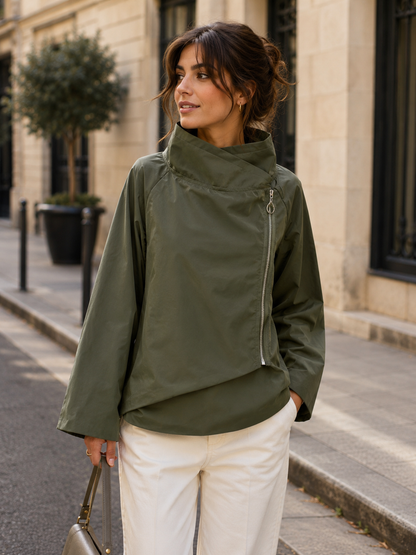 Leichte Damenjacke aus Polyester: Senf / Eine Größe 7158