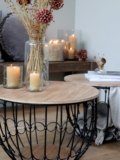 Trockenblumen Flachs taupe