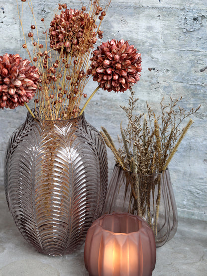 Trockenblumen Flachs taupe