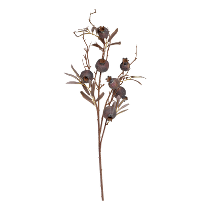 Kunstblume Zweig mit Samenkapsel
