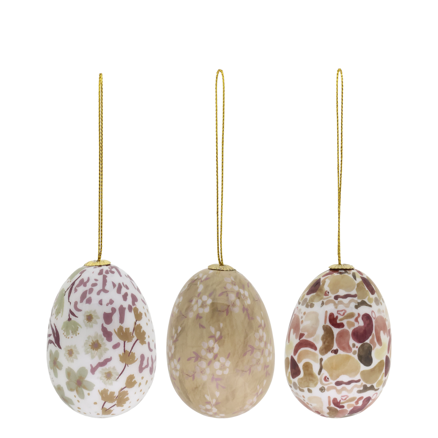 Osterei mit Blumen Set von 3