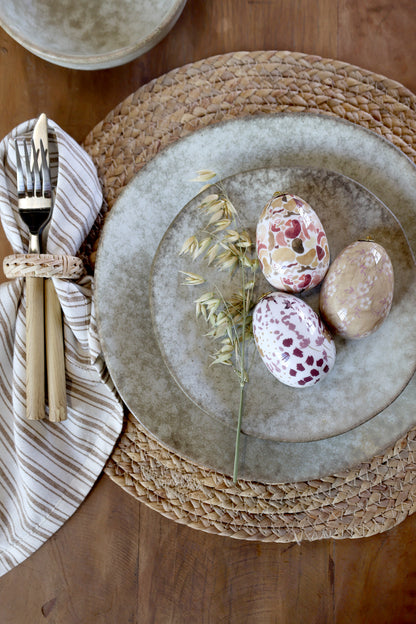 Osterei mit Blumen Set von 3