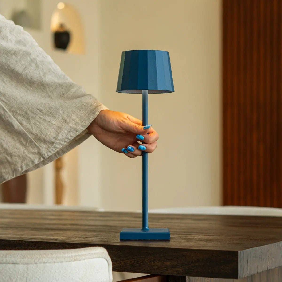 Tischlampe Wouter Delfter Blau