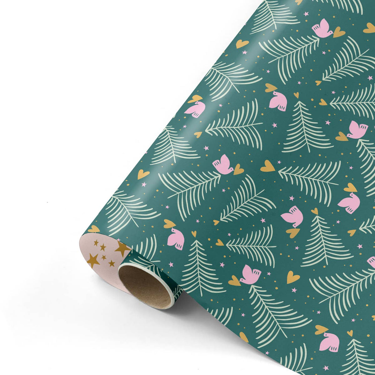 Geschenkpapier – Weihnachten Tannenbaum Dunkelgrün