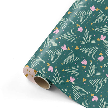 Geschenkpapier – Weihnachten Tannenbaum Dunkelgrün