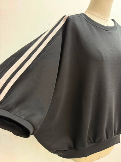 Oversize-Sweatshirt mit Fledermausärmeln: Taupe / Eine Größe 51511