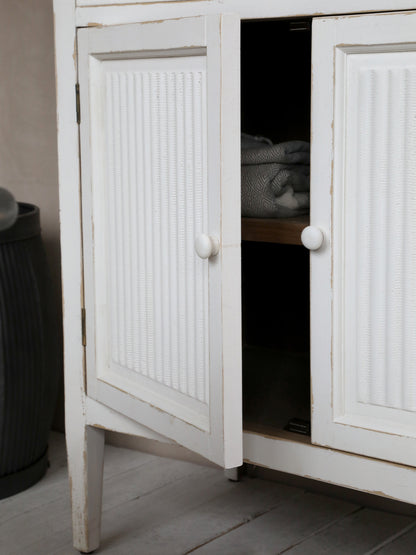 Schrank / Sideboard antique weiß