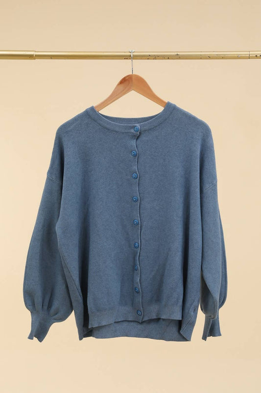 Strick-Cardigan Blaue Jeans