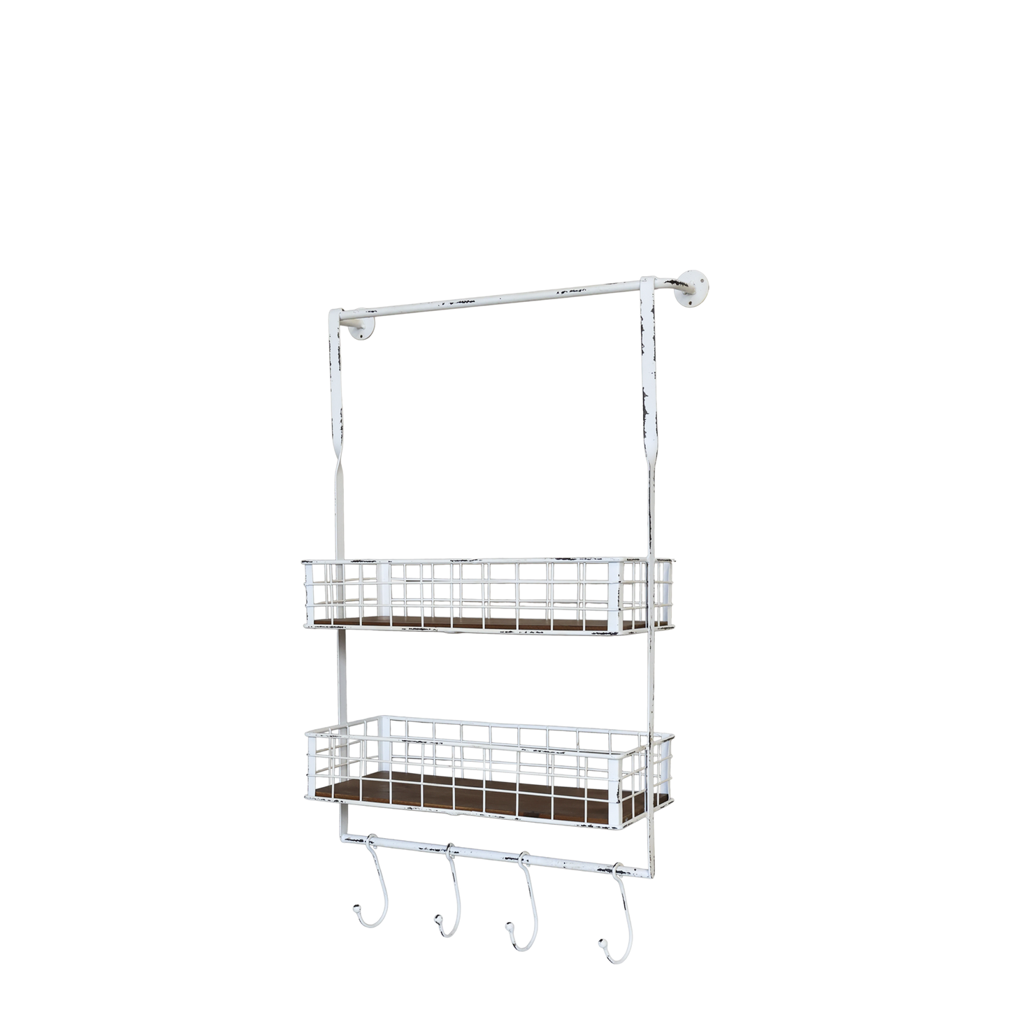 Regal mit Haken und Körben