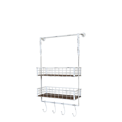 Regal mit Haken und Körben