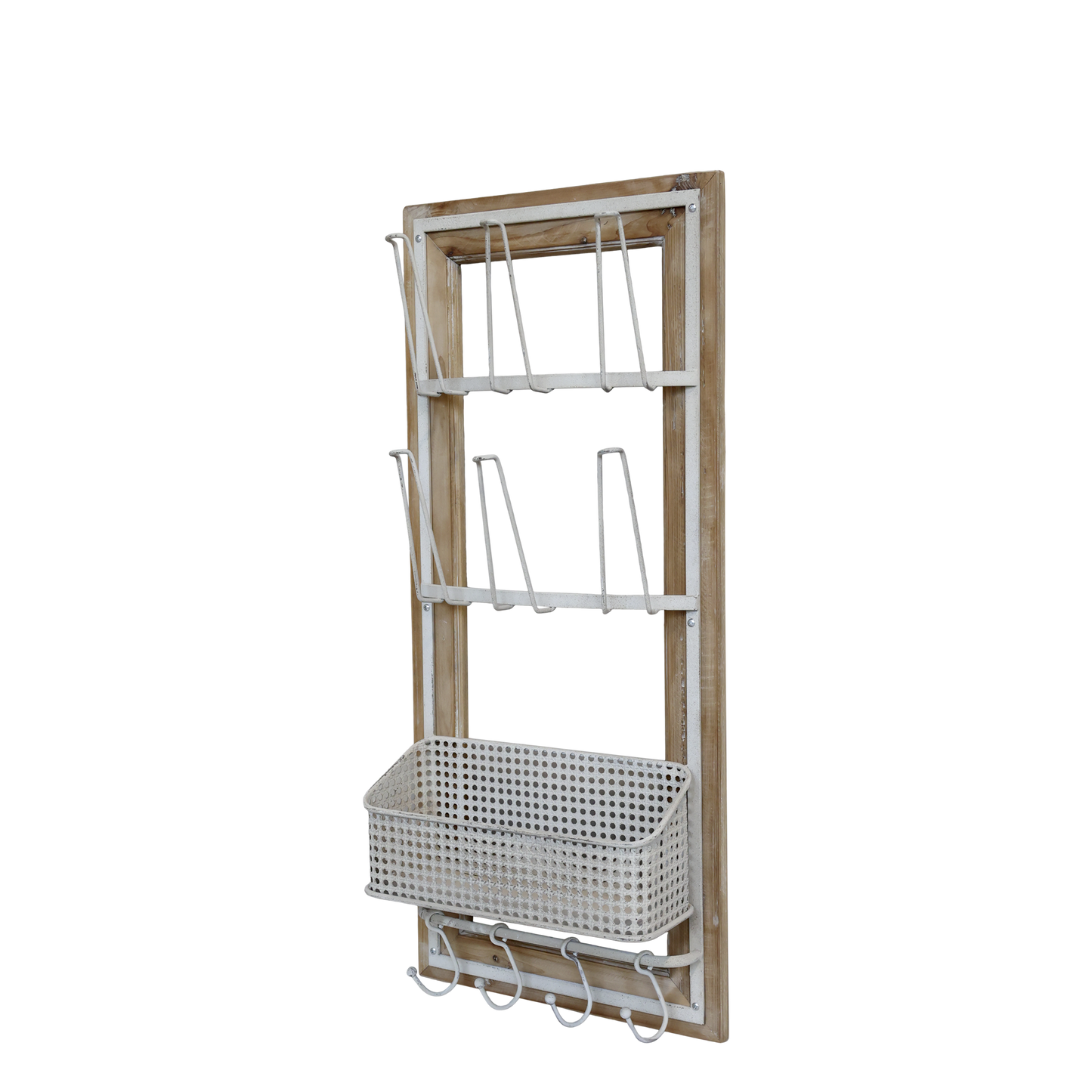 Regal mit Haken und Korb