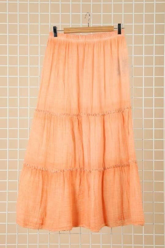 Baumwollrock Orange