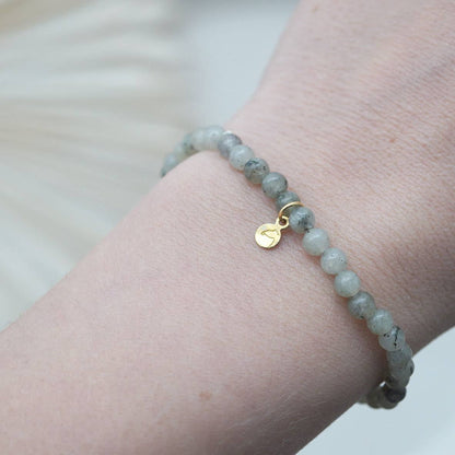 PEARL Armband: Aquamarin