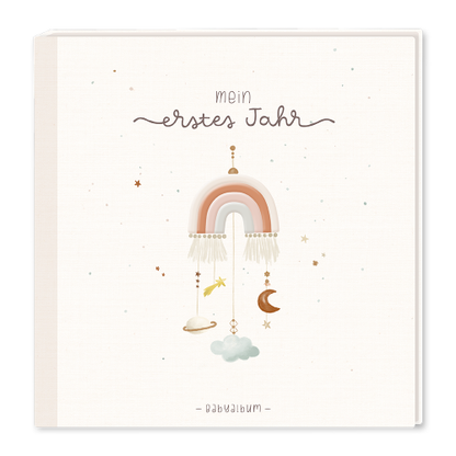 Baby Album mit Stickerei Mein erstes Jahr