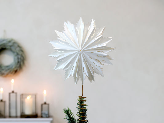 Weihnachtsbaumspitze aus Papier