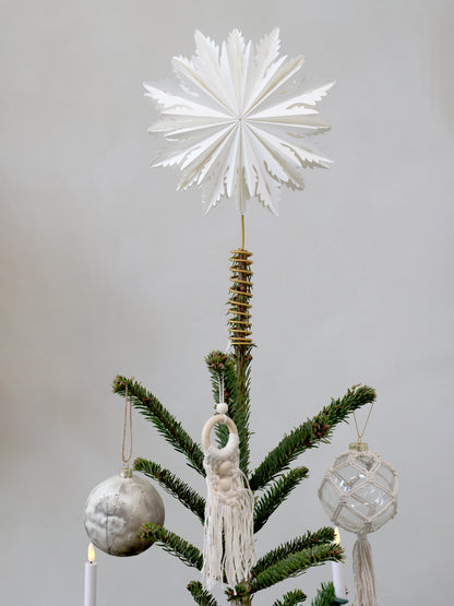 Weihnachtsbaumspitze aus Papier