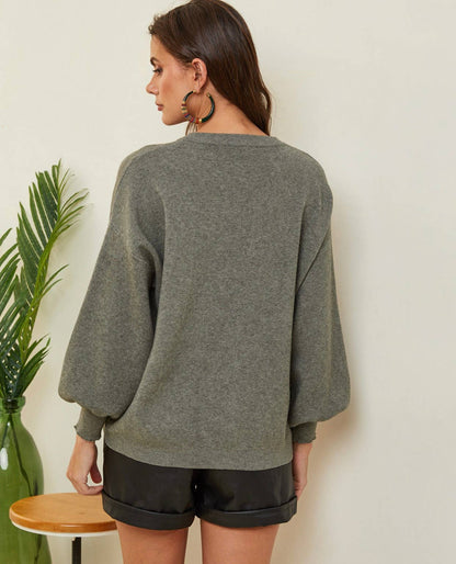 Strick-Cardigan Blaue Jeans