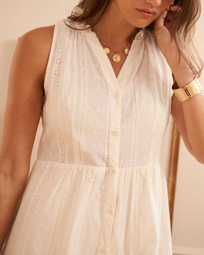 Kleid Kaïlore: Beige / M/L