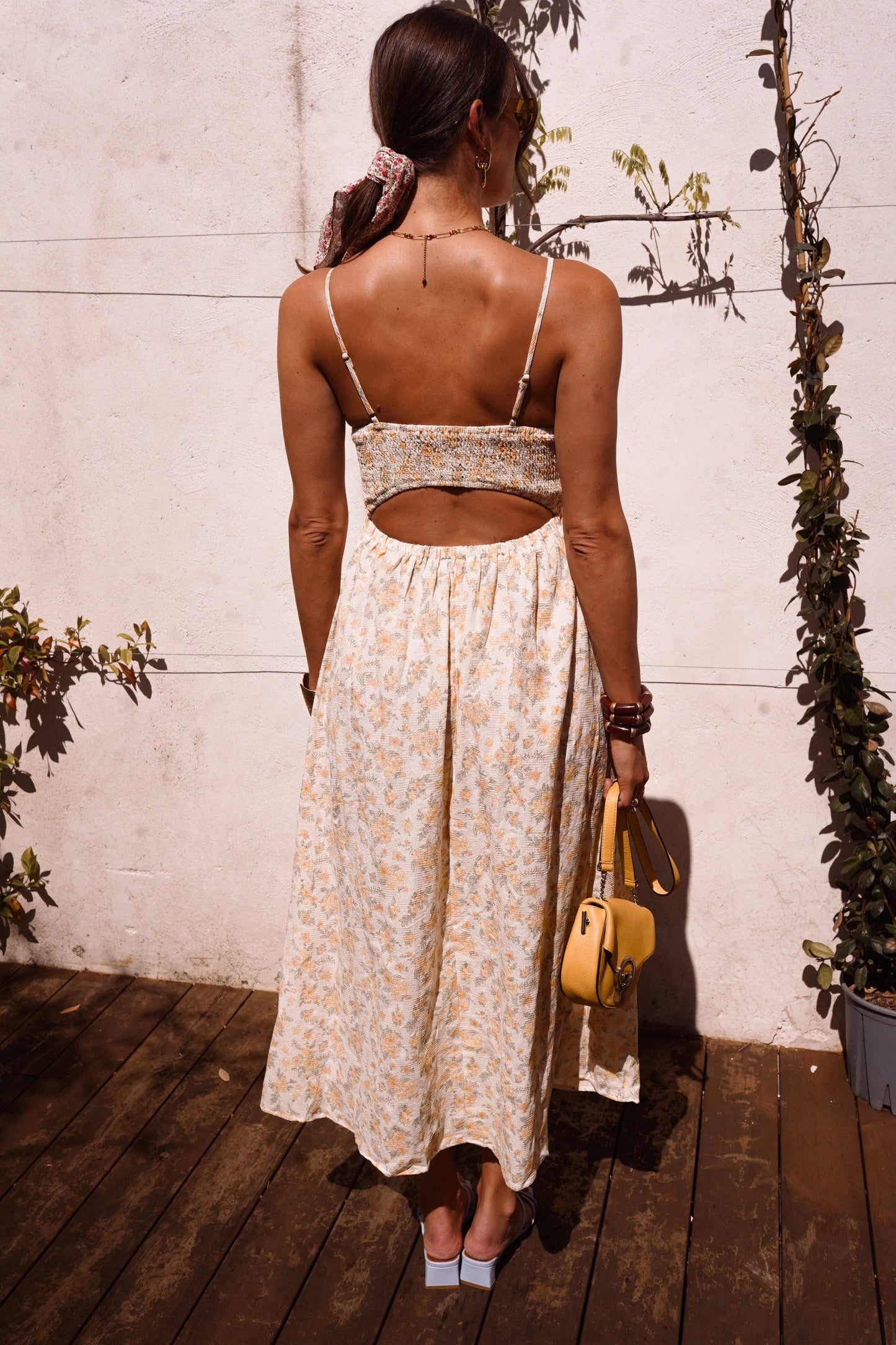 Céthia-Kleid: Gelb / L