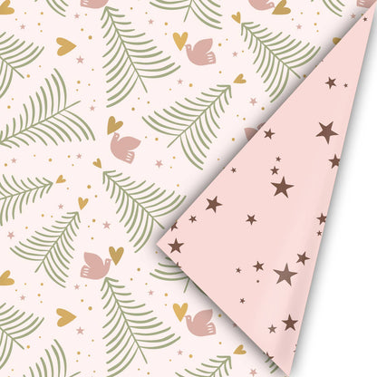 Geschenkpapier – Weihnachten Creme Tannenbaum