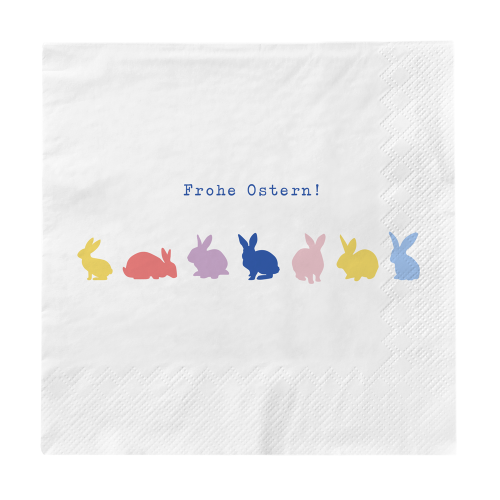 Servietten Hasen Frohe Ostern