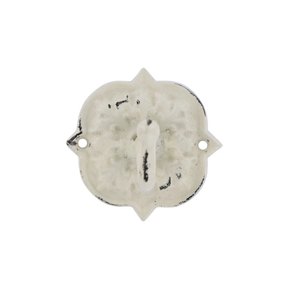 Haken mit Dekor creme