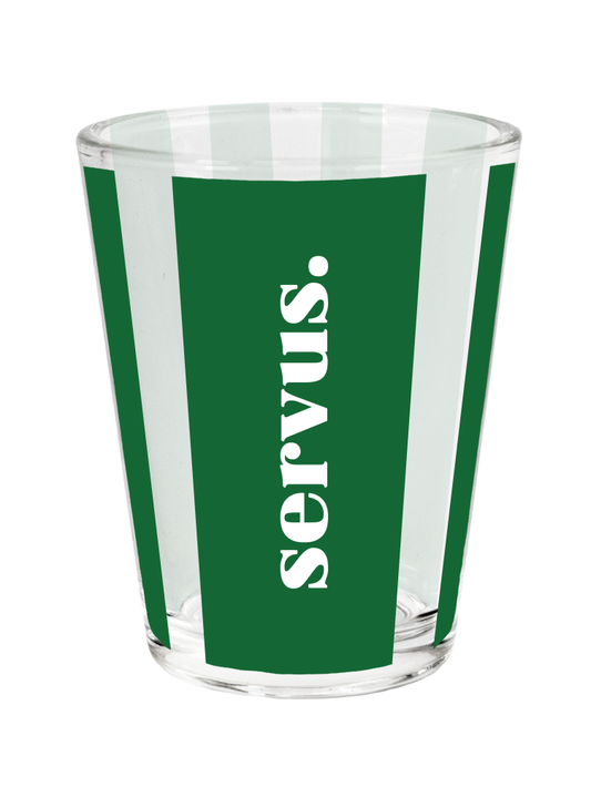 Schnapsglas. Servus